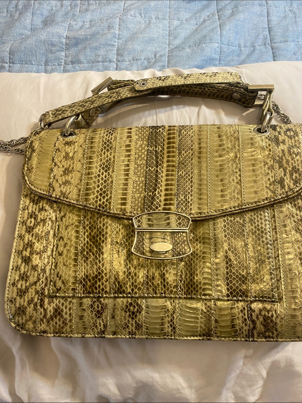 Vintage Late 70’s-Early 80’s Pure brand Exotic Snakeskin Bag